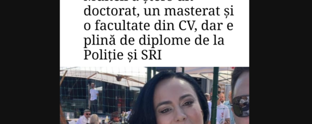 Ministra Muncii muncește de nu mai poate la spălarea propriului CV de falsuri. Alo, pensionarilor, voi de la ea v-ați așteptat să vă recalculeze pensiile corect?