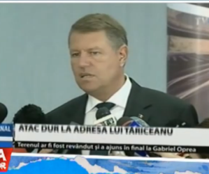 Iohannis il critica pe Tariceanu – 26.10.2016