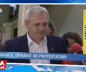 Dragnea, urmarit de protestatari – 05.04.2017